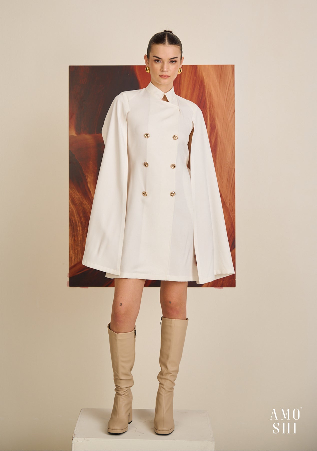 Cape Dress (White)