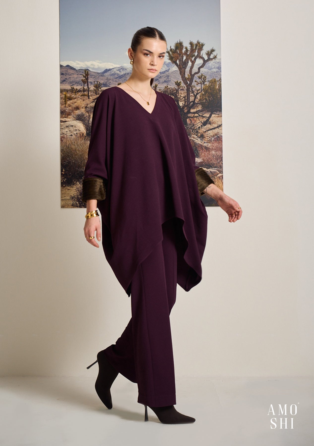 Kefi Kaftan Top (Wine)