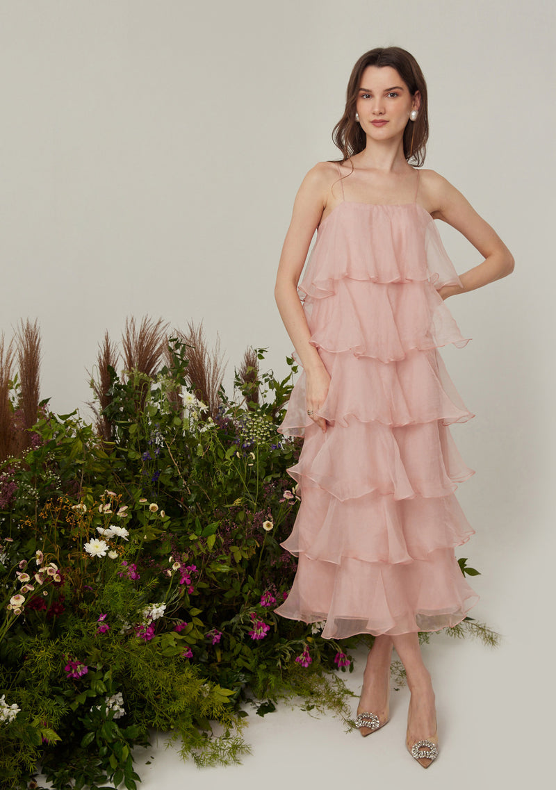 Felicia Dress (Baby Pink)