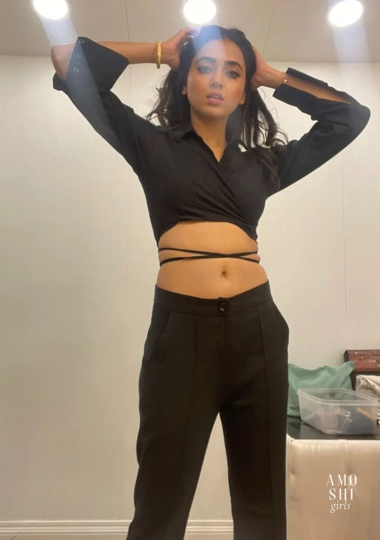 Tejasswi Prakash As seen in our Maddie Co-ord Set (Black)