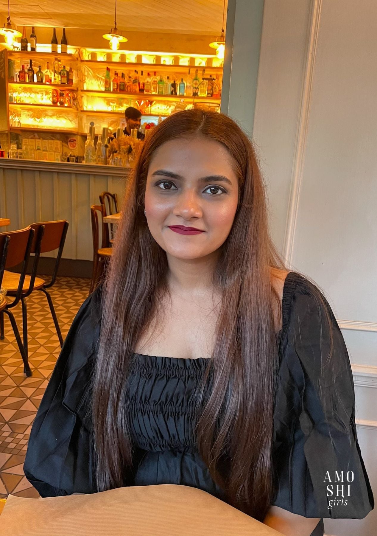 Radhika Agarwal As seen in our Love Midi Dress (Black)