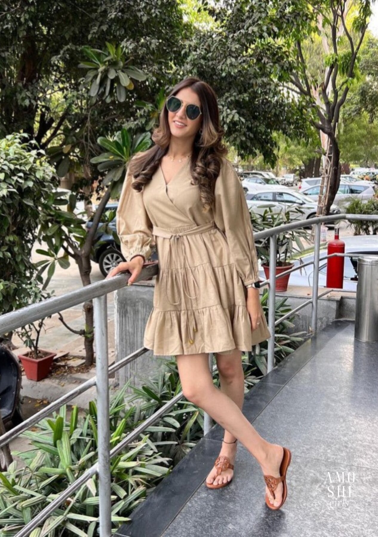 Meher Taluja As seen in our Emma Dress (Beige)