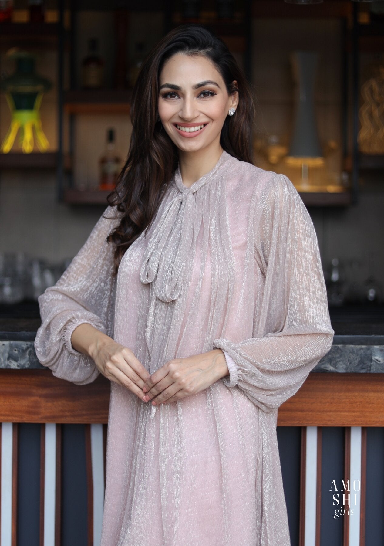 Sonakshi Gandhi As seen in our Blair Dress (Shimmer)