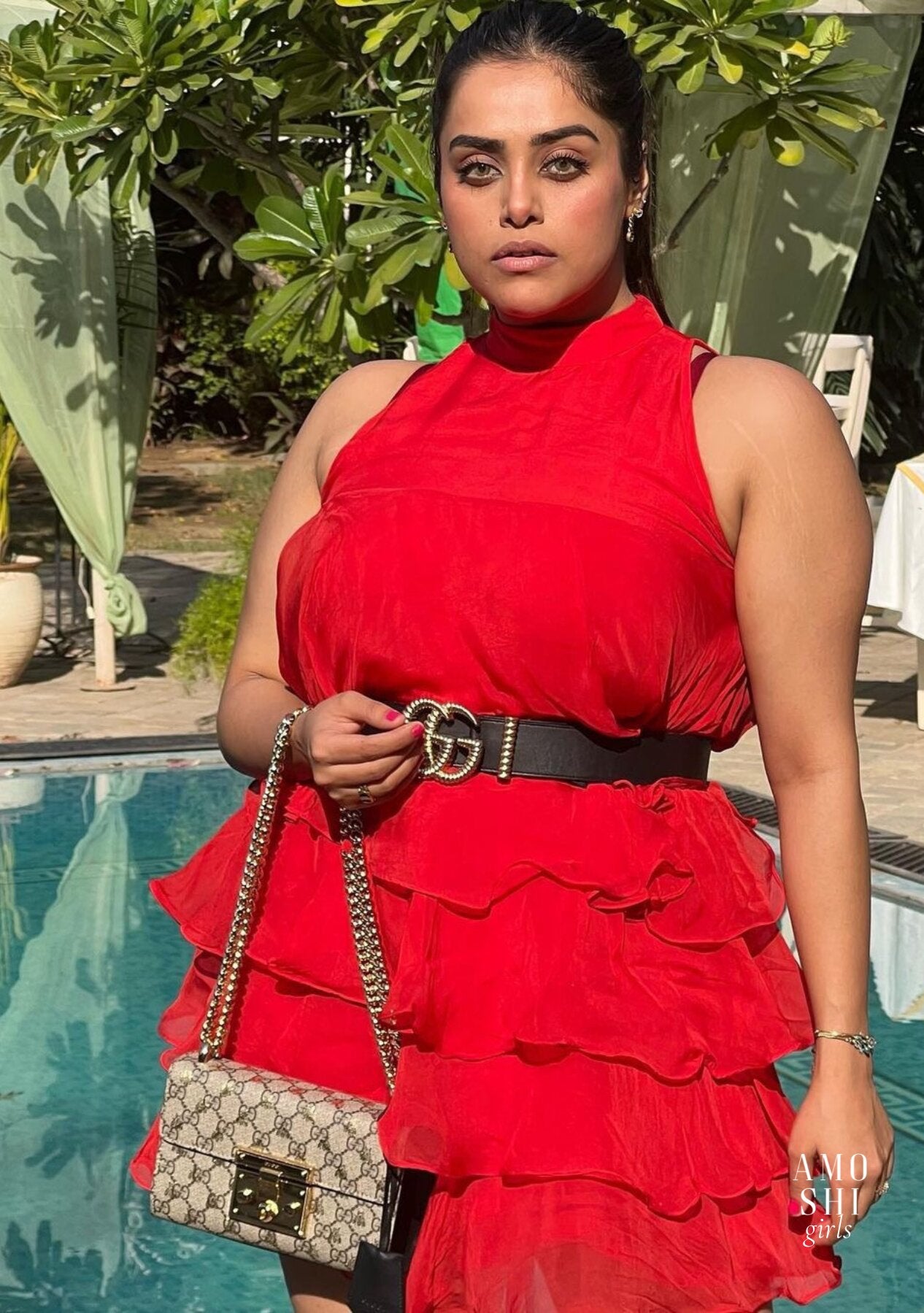 Naaz Arora As seen in our Cassie Dress (Red)