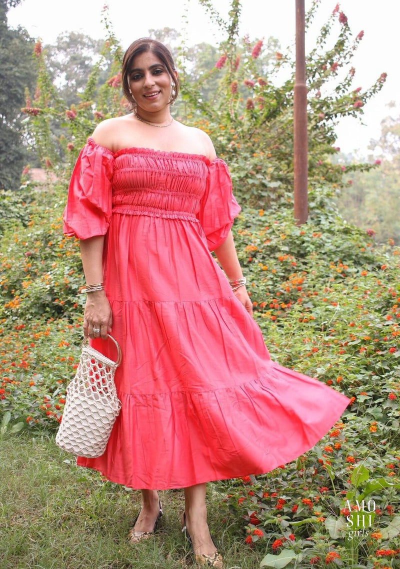 Shiv Shakti Sachdev As seen in our Love Midi Dress (Red)