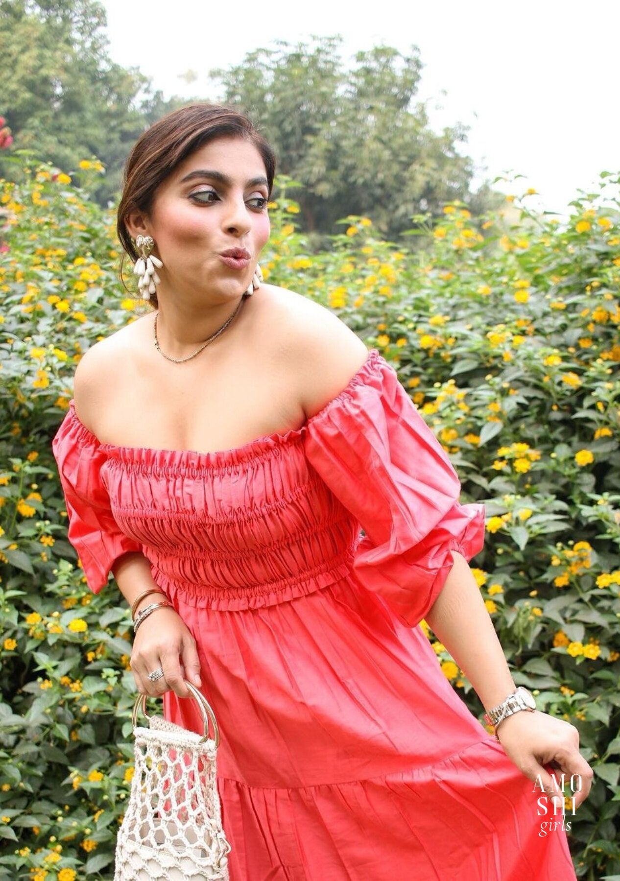 Shiv Shakti Sachdev As seen in our Love Midi Dress (Red)
