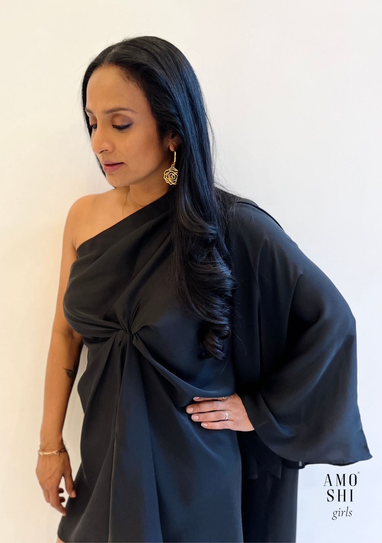Suchitra Pillai As seen in our Diana Dress (Black)