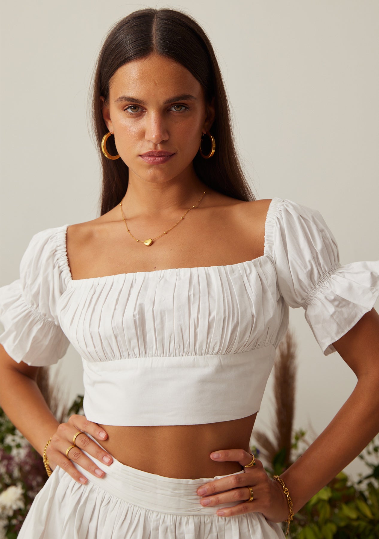 Felicity Co-ord Set (White)