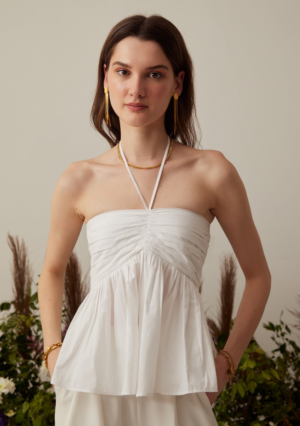 Holly Halter Top (White)