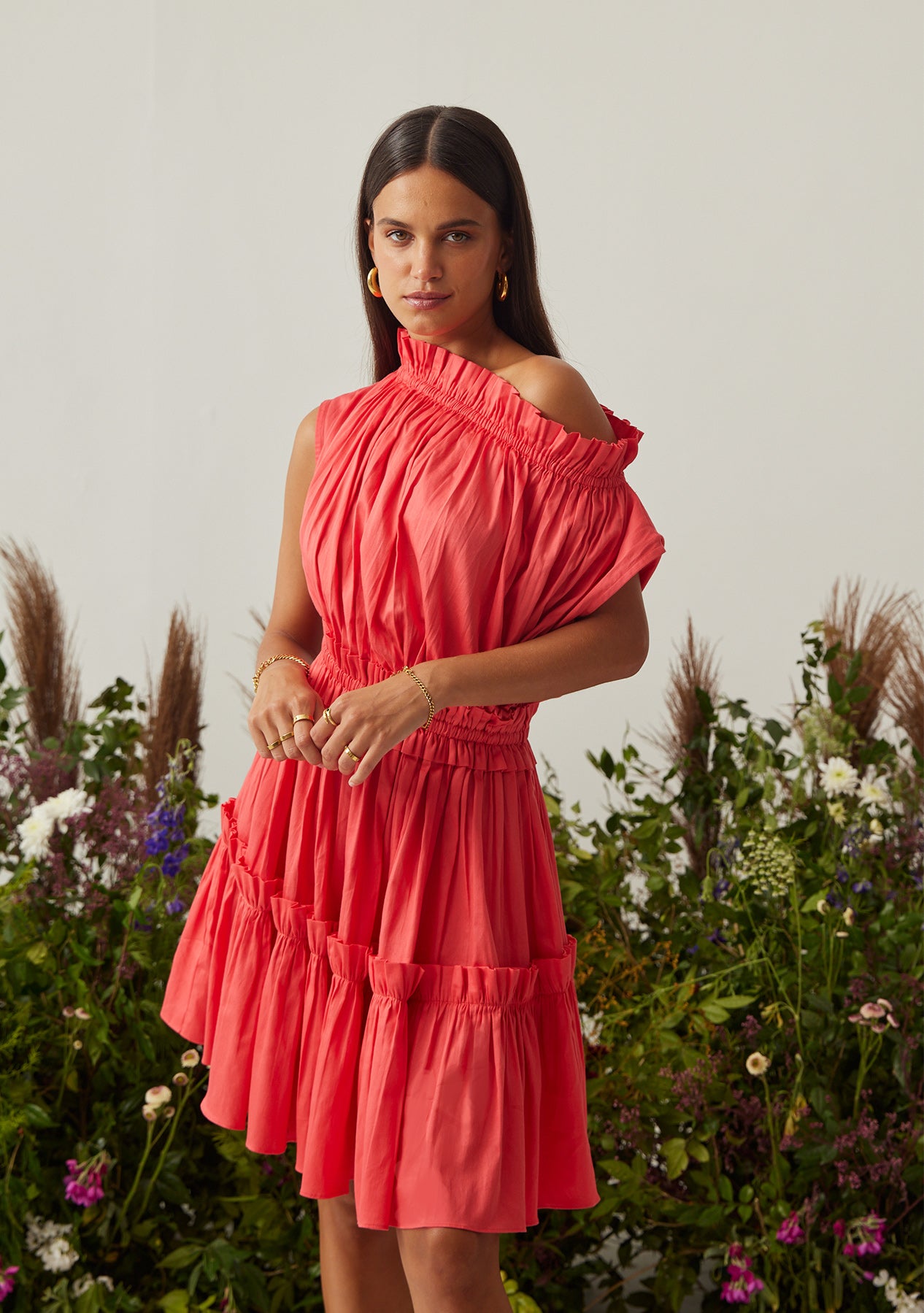 Jenna Dress (Vermilion)