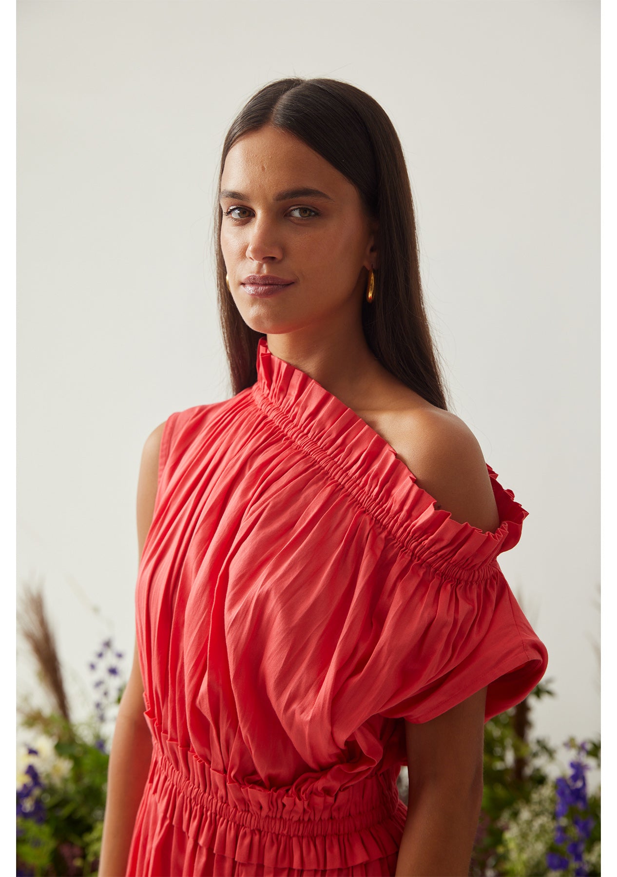 Jenna Dress (Vermilion)