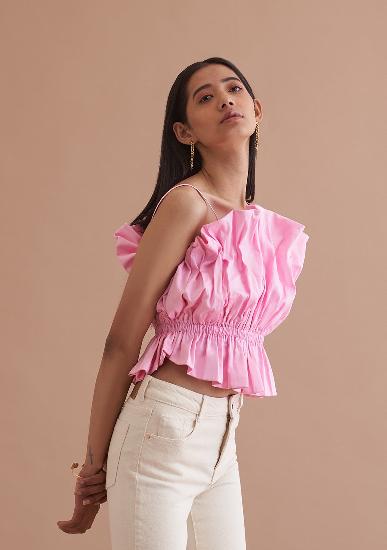 Amoshi Floof Top - pink Š—– dresses online amoshi.in