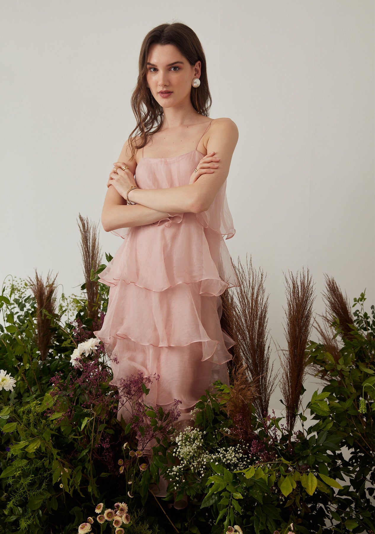 Felicia Dress (Baby Pink)