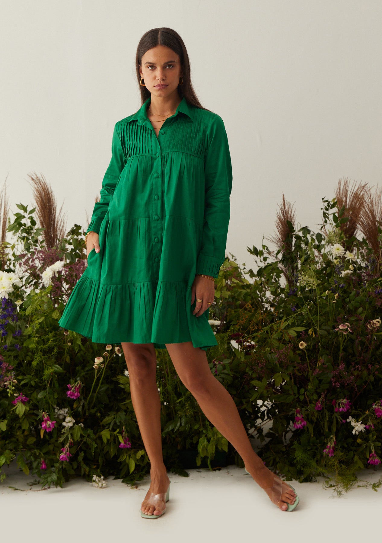 Tessa Mini Dress green