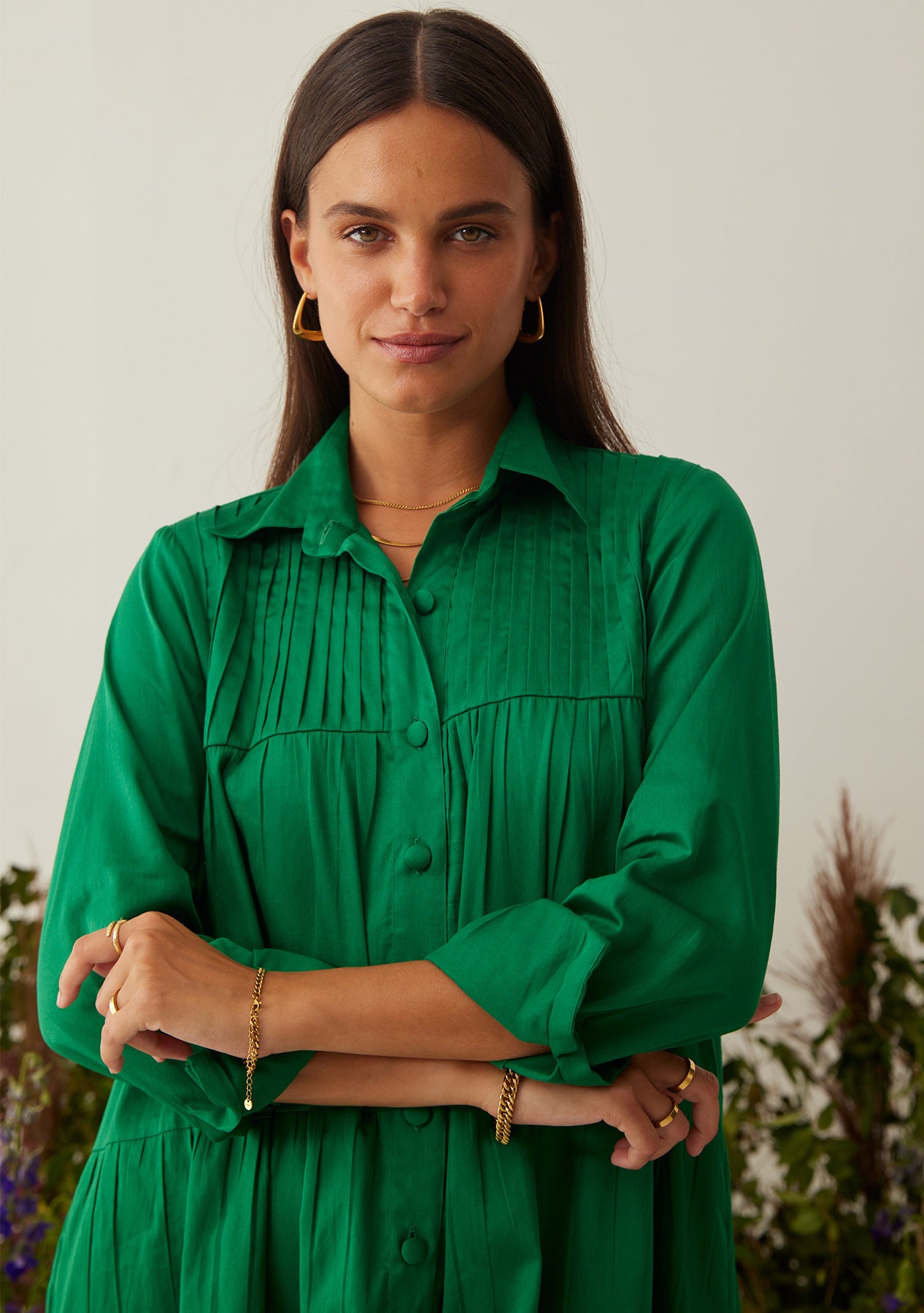 Tessa Mini Dress green