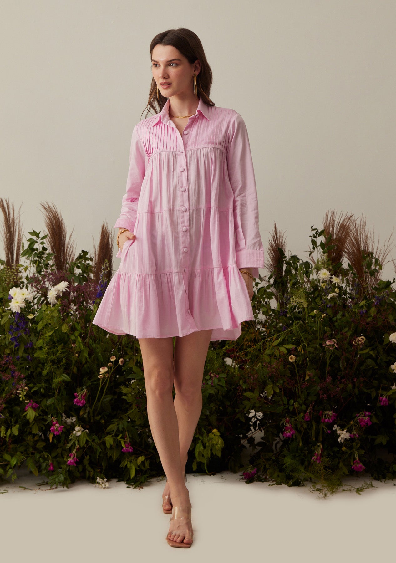 Tessa Mini Dress (Pink)