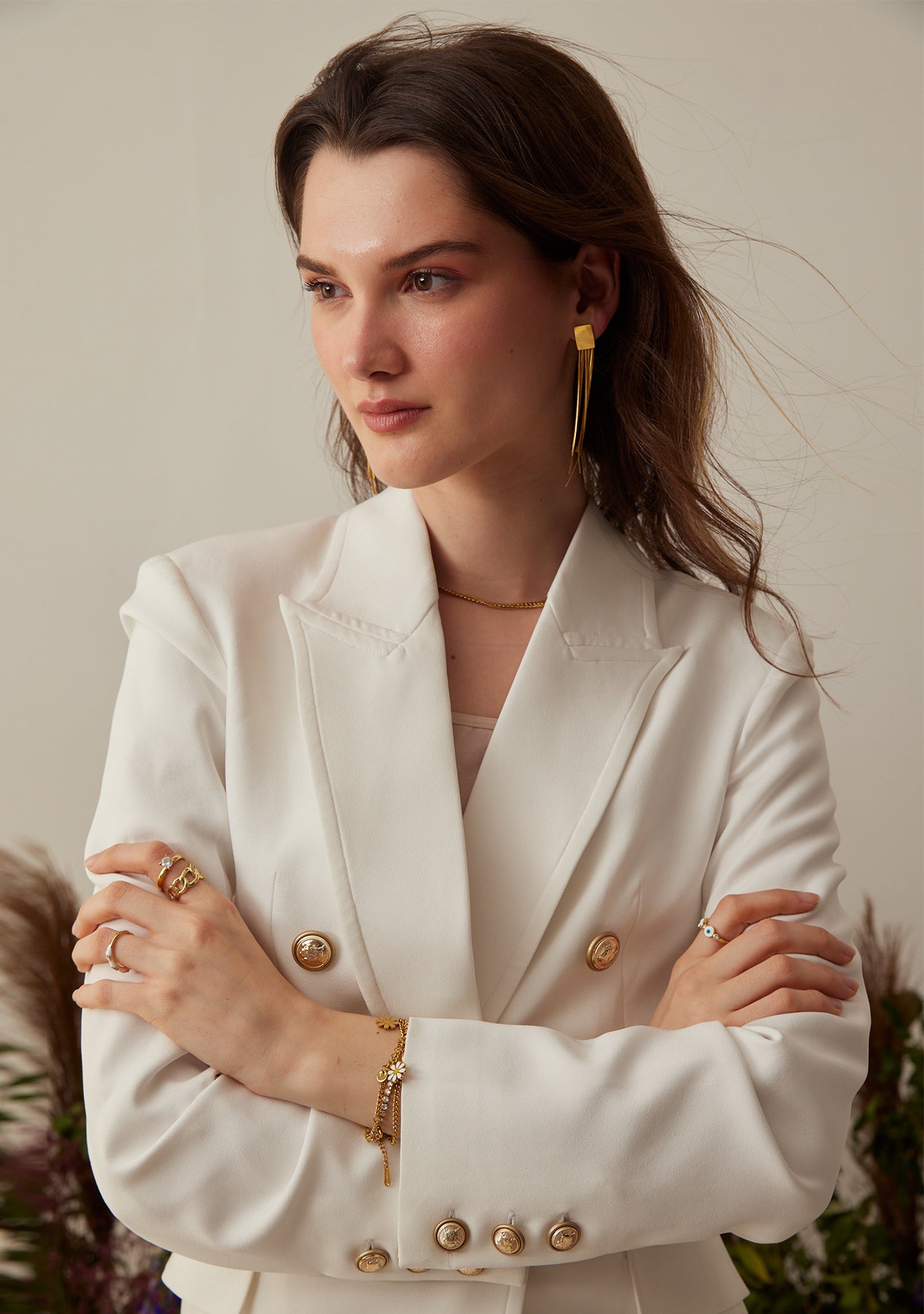 Zendaya Blazer (Snow)