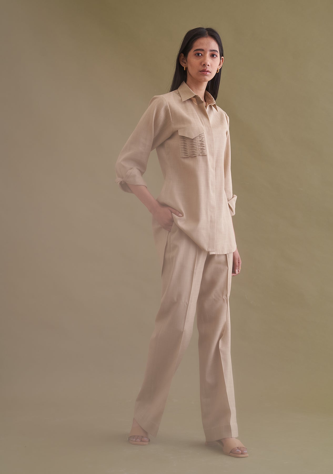 Amoshi Moma Co-ord Sets women - beige Š—– amoshi.in