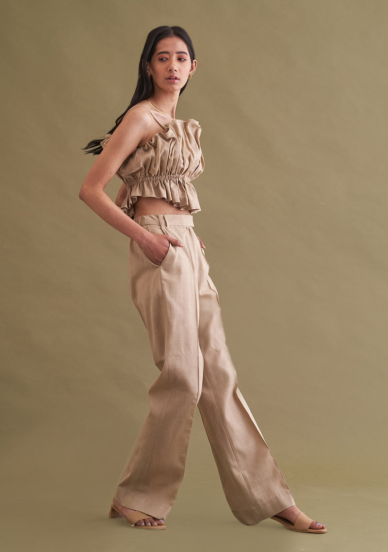 Amoshi Floof Top - women dresses online - beige Š—– amoshi.in   