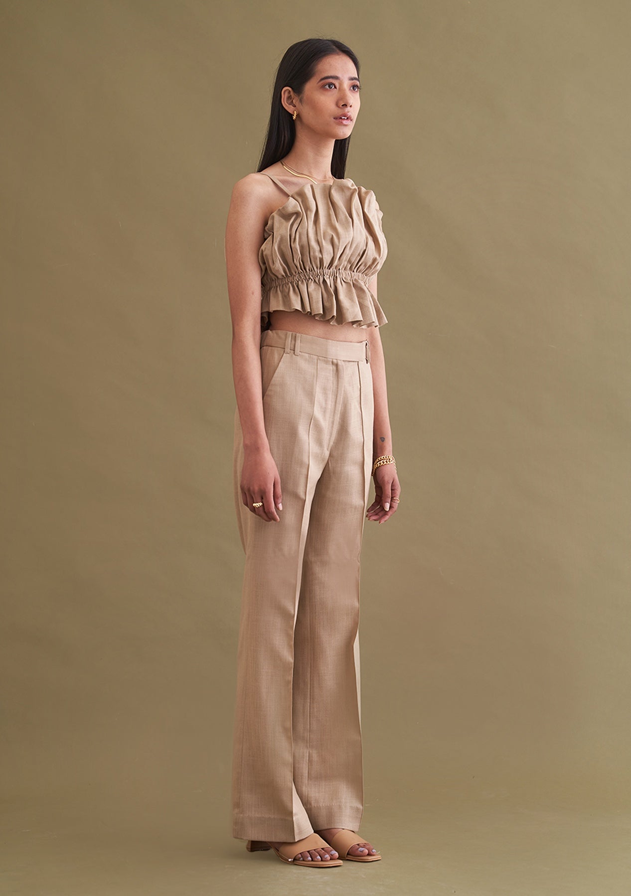 Amoshi Floof Top - women dresses online - beige Š—– amoshi.in