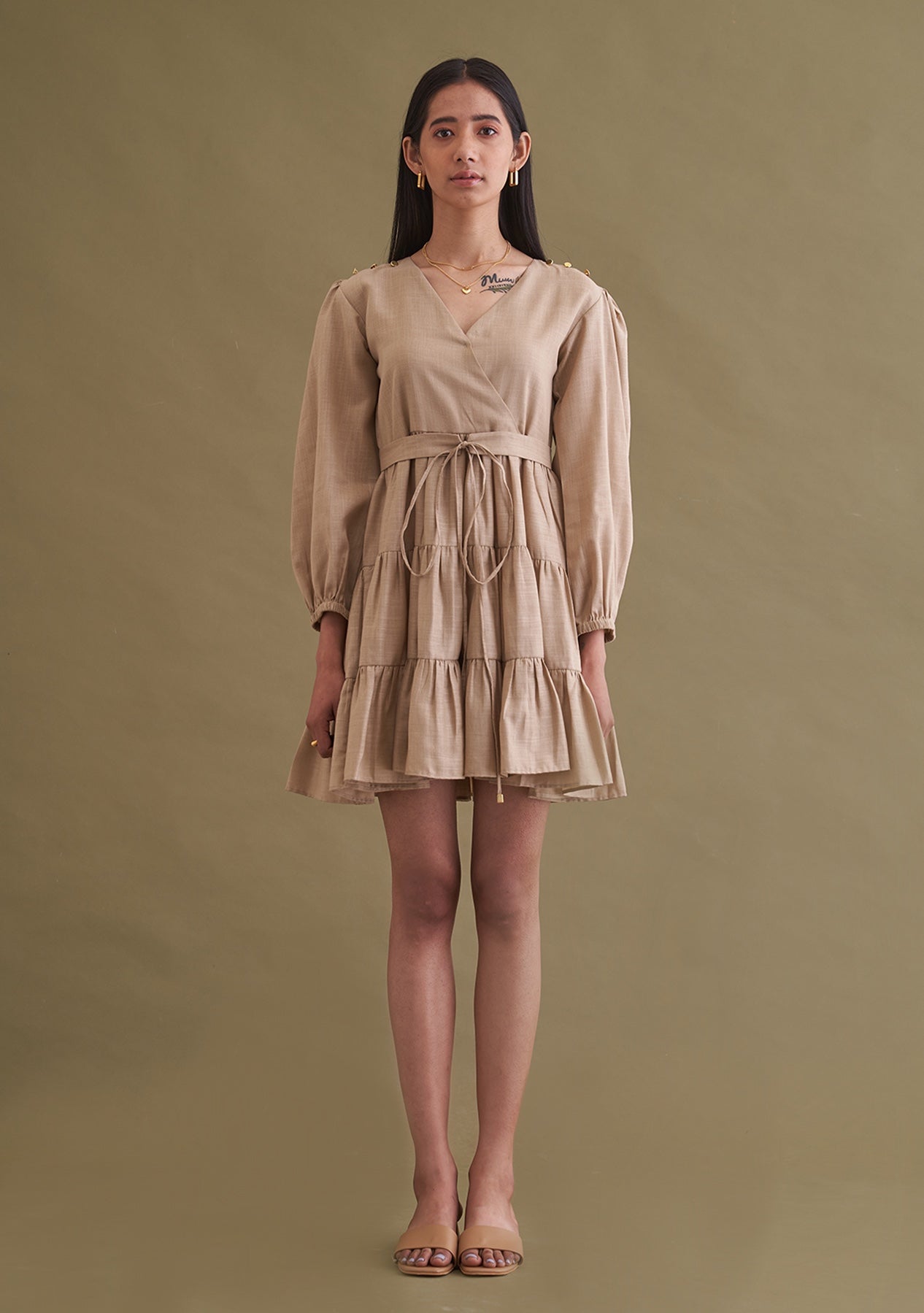 Amoshi Emma women Dress online - beige Š—– amoshi.in