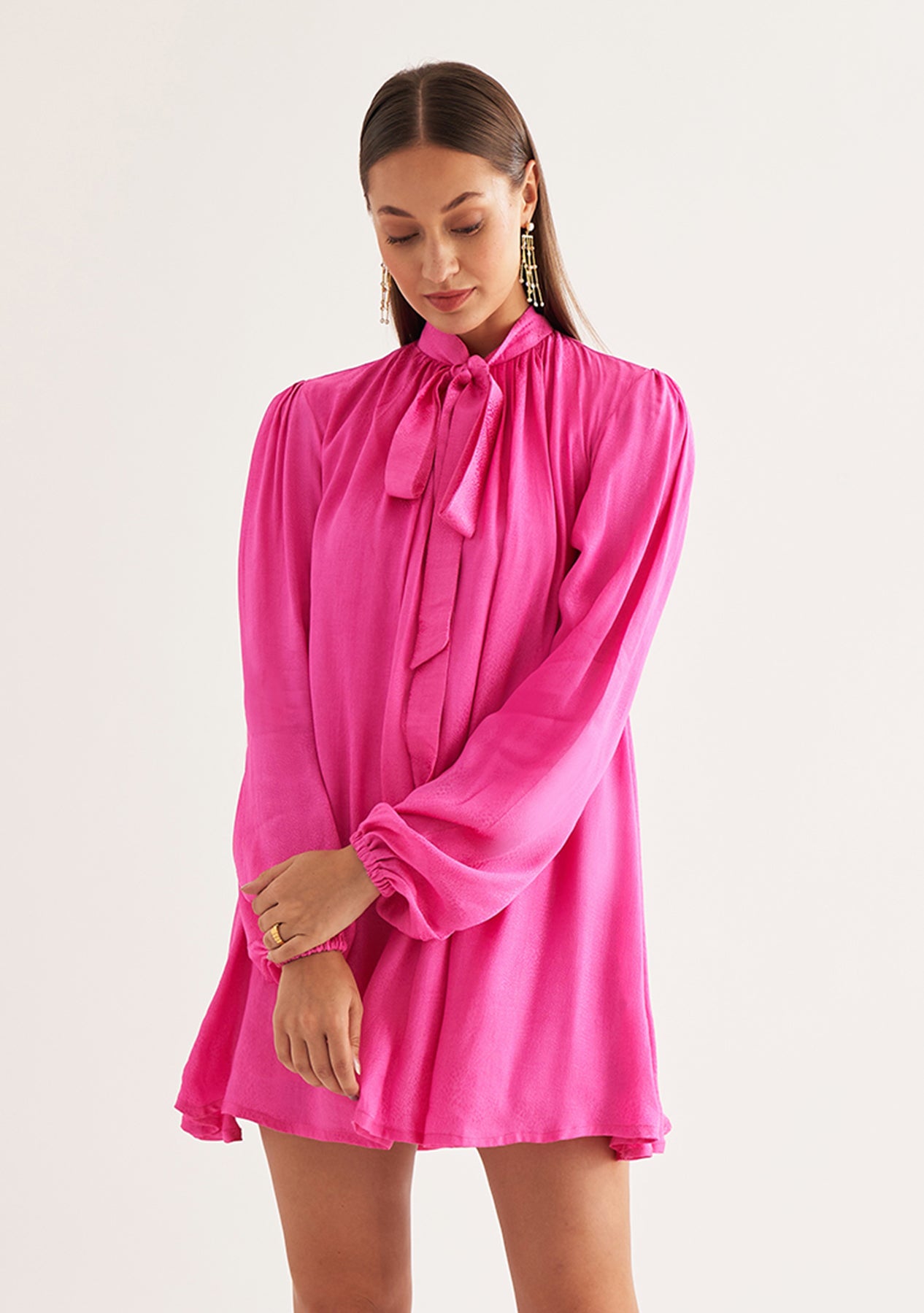 Sanjana Sanghi As seen in our Blair Dress (Pink)