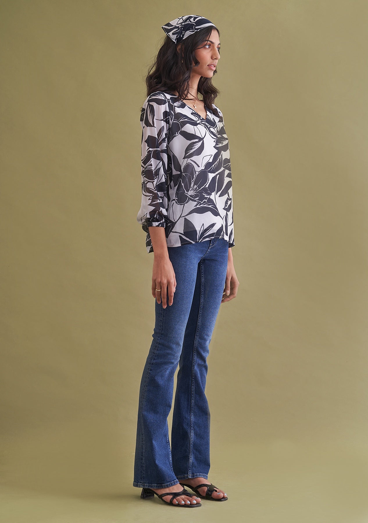 Amoshi Blake Top - women dresses online - black&white printed Š—– amoshi.in