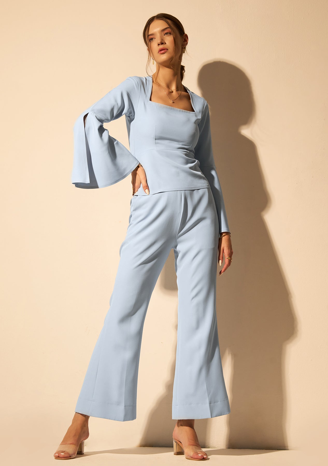 Bella Co-ord Set (Powder Blue)