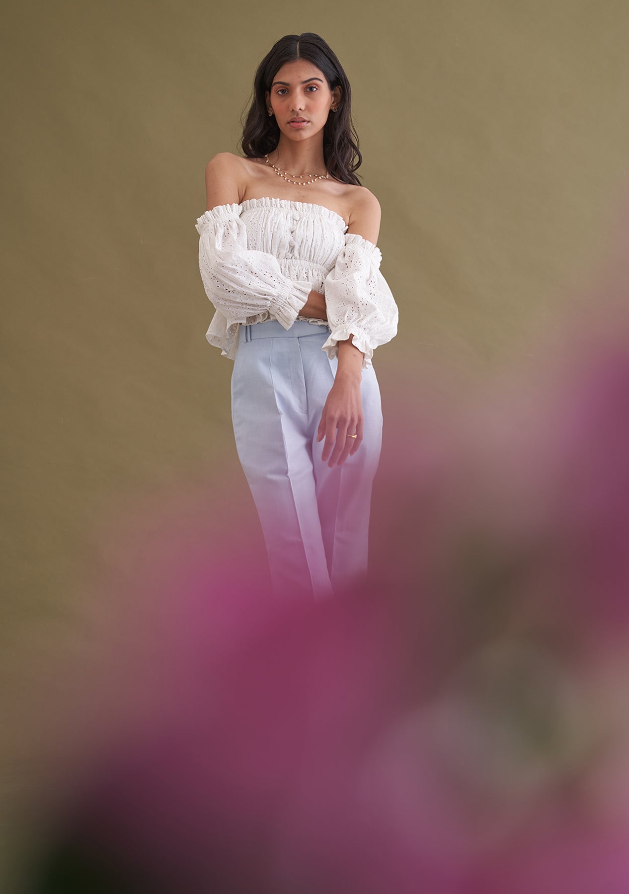 Amoshi Chika Crop Top - party wear - white Š—– amoshi.in