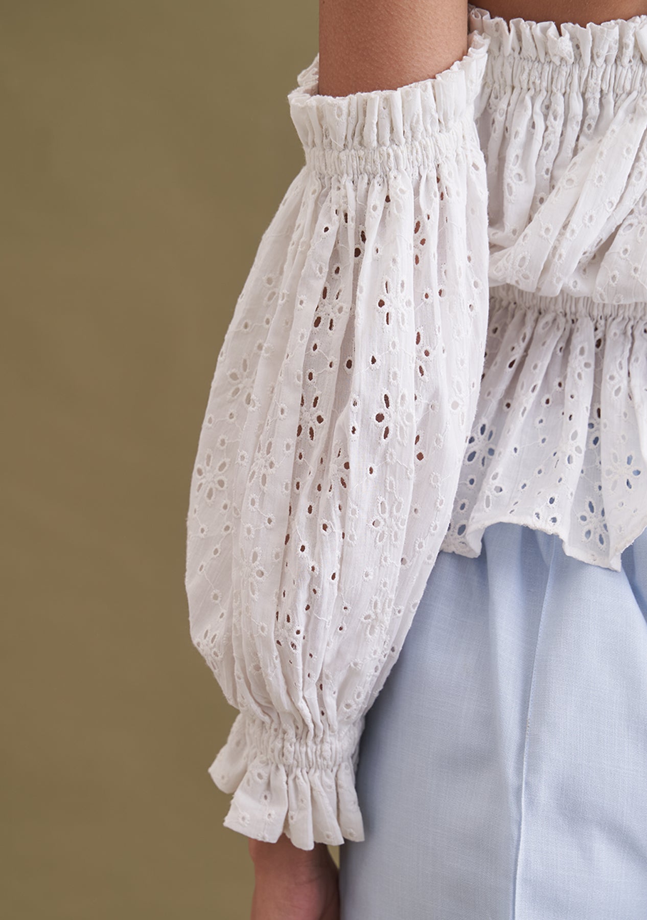 Amoshi Chika Crop Top - party wear - white Š—– amoshi.in