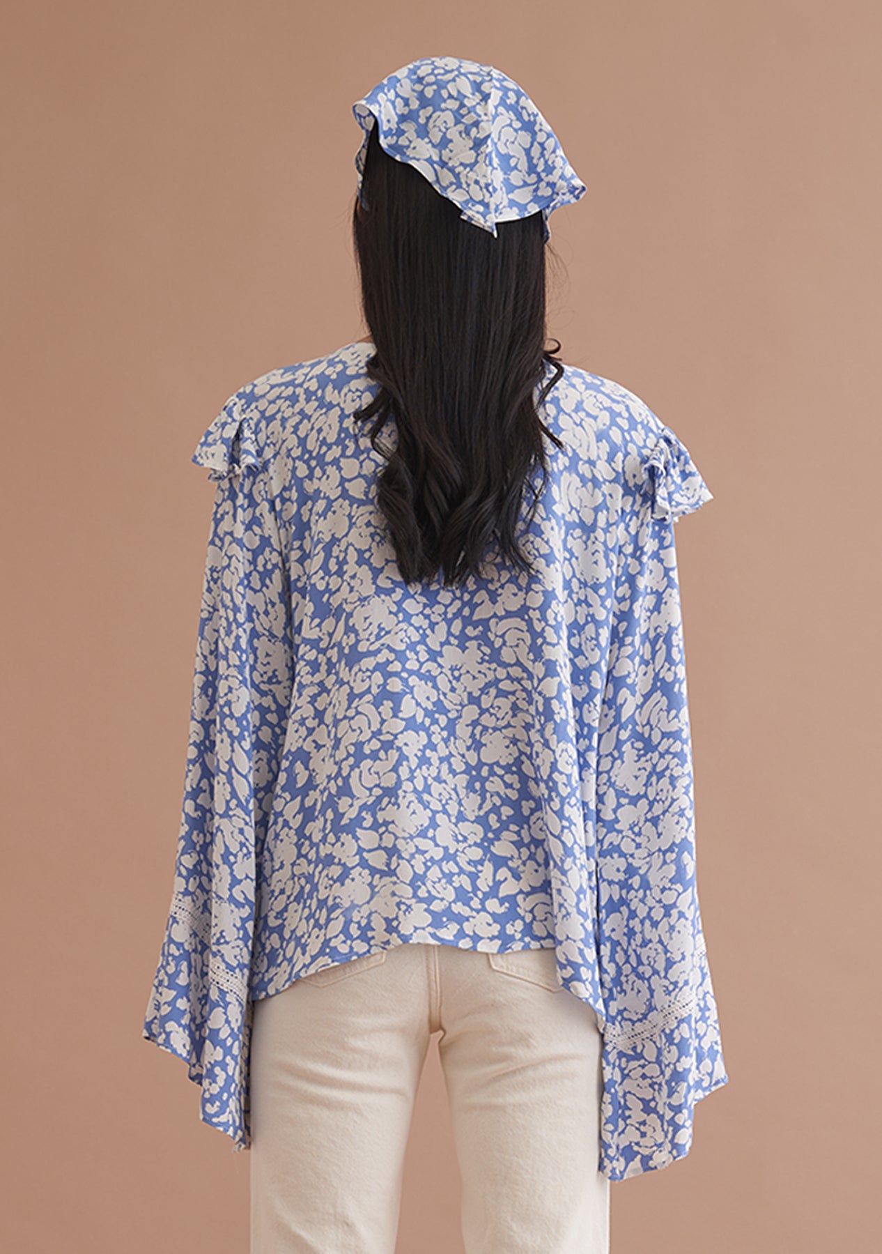 Amoshi Claudia Bell Top Š—– women dresses online - blue&white - amoshi.in