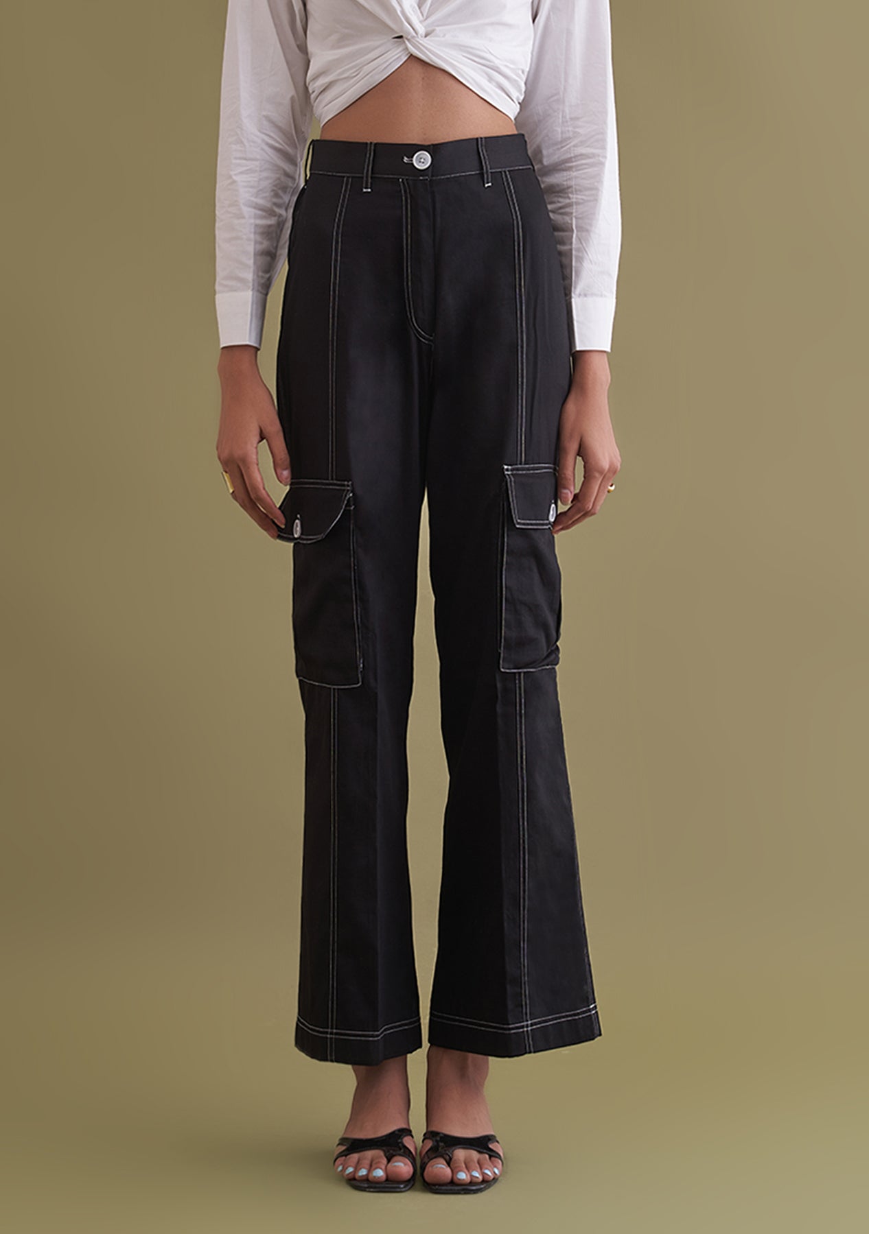 Amoshi Contra Trousers -women dress online- black Š—– amoshi.in