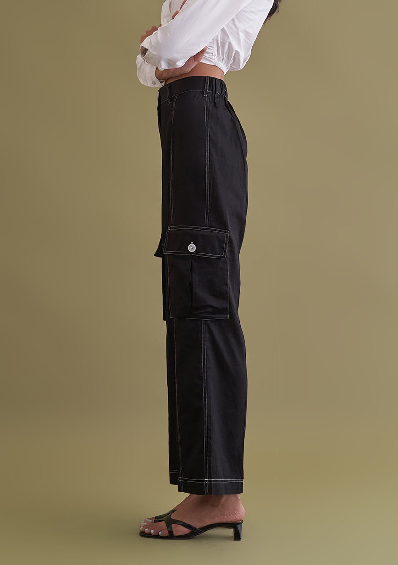 Amoshi Contra Trousers -women dress online- black Š—– amoshi.in