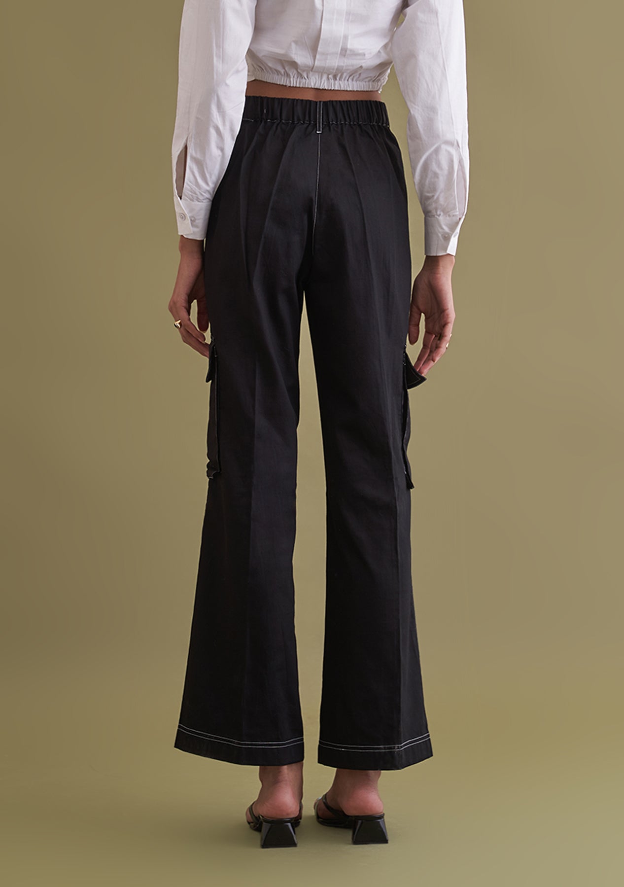 Amoshi Contra Trousers -women dress online- black Š—– amoshi.in