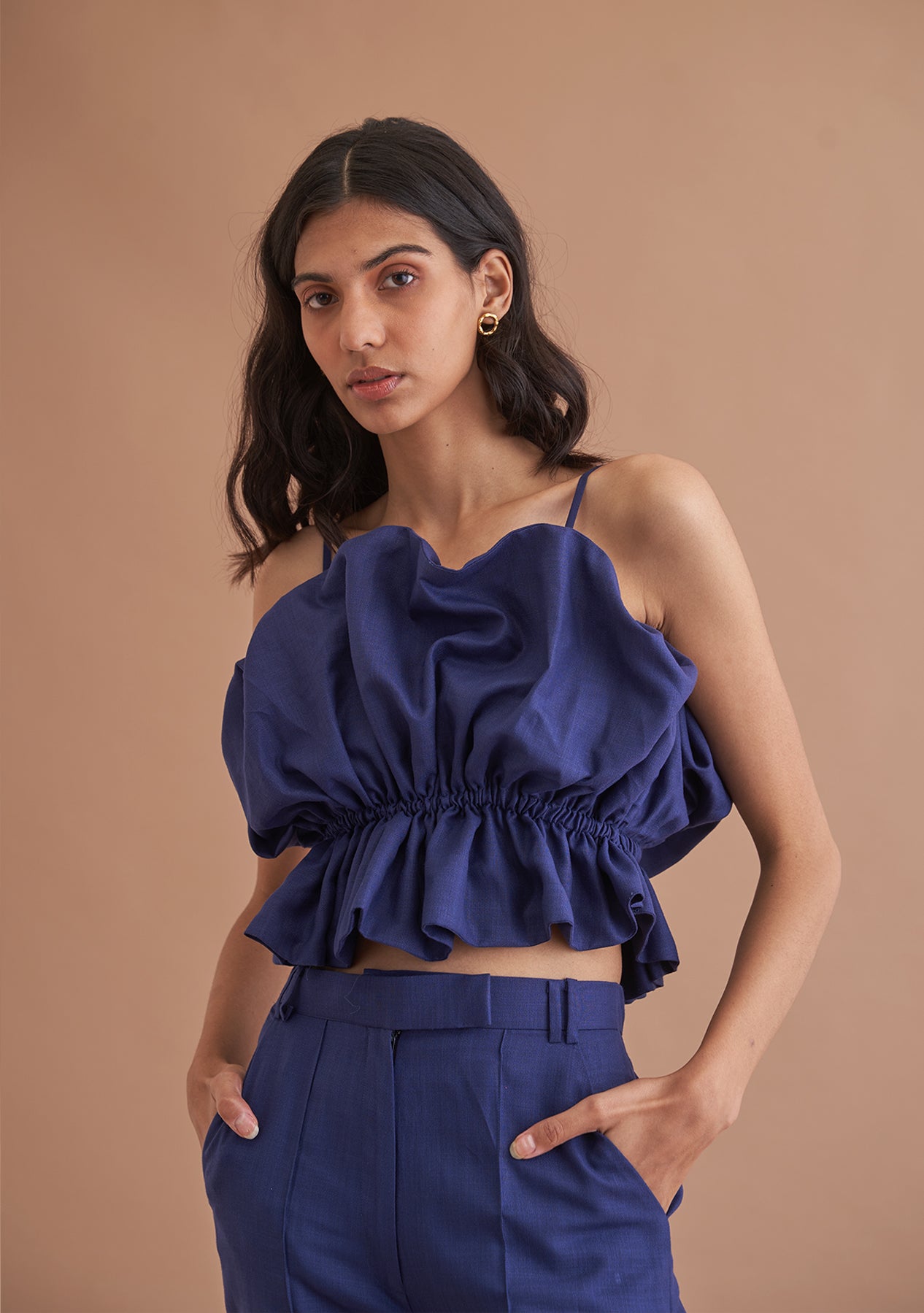 Samaira Sandhu as seen in our Floof Co-ord Set (Navy Blue)