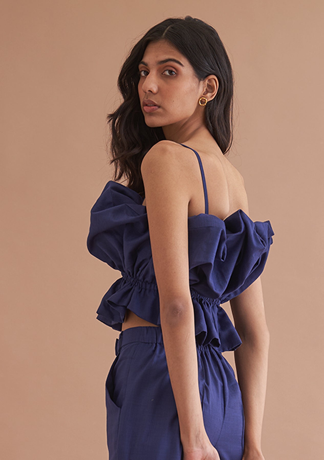 Amoshi Floof Top - women dresses online - darkblue Š—– amoshi.in