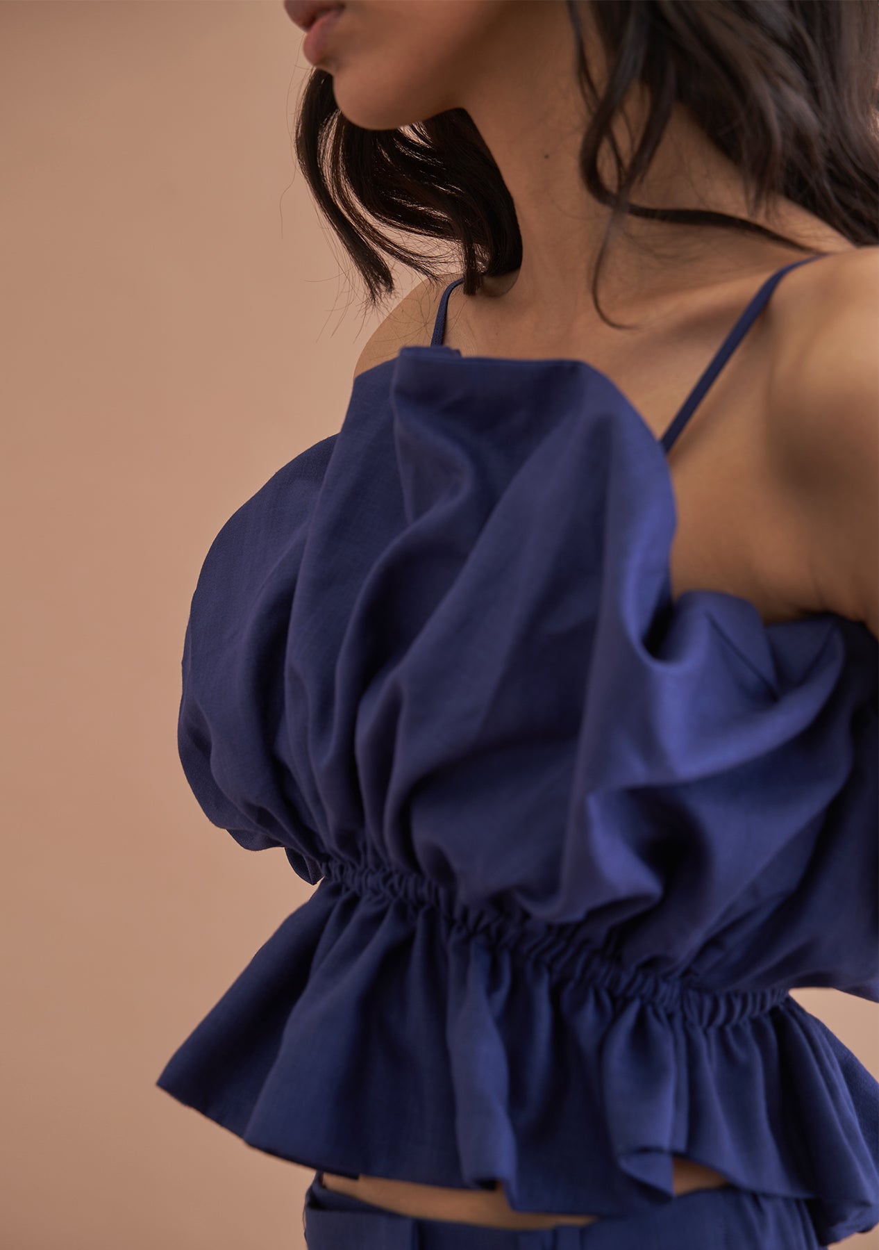 Floof Top (Navy Blue) as seen on Harpreeth Suri