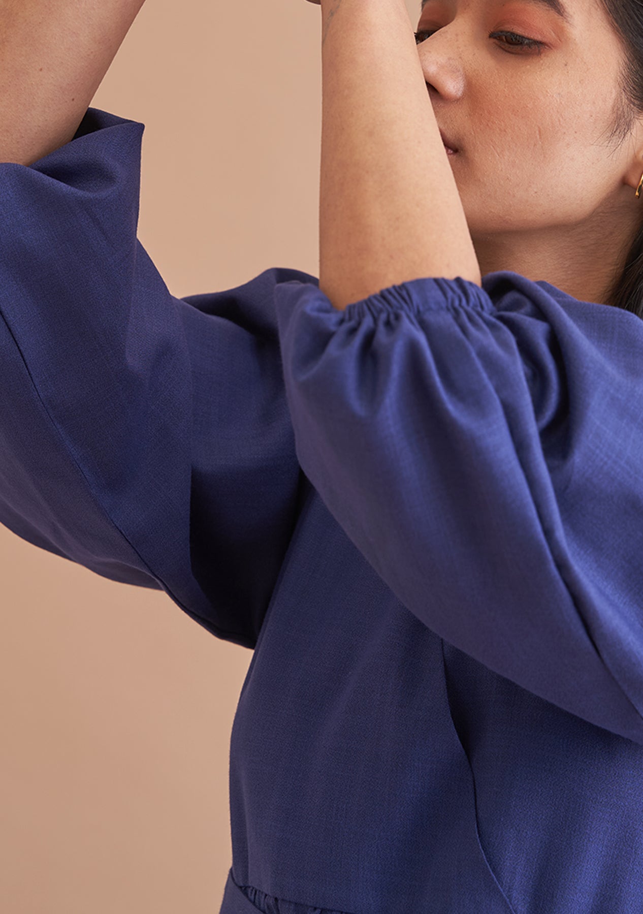 Natasha Luthra As seen in our Emma Dress (Navy Blue)