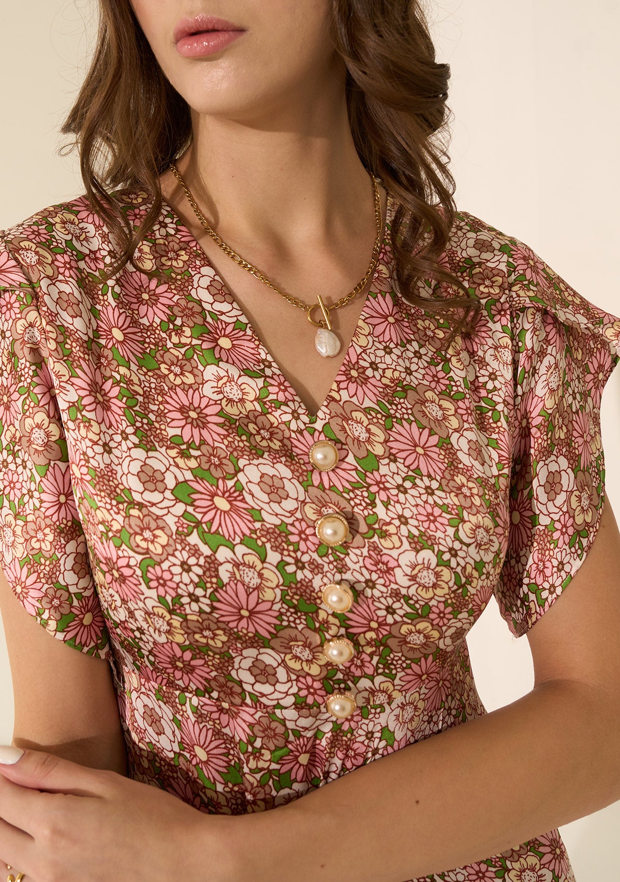 Ditsy Midi Dress