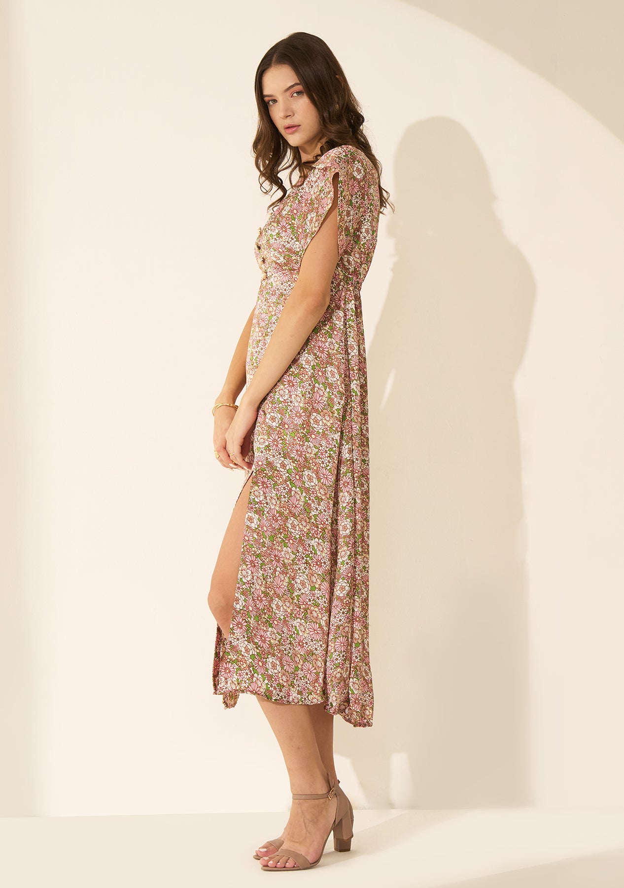 Ditsy Midi Dress