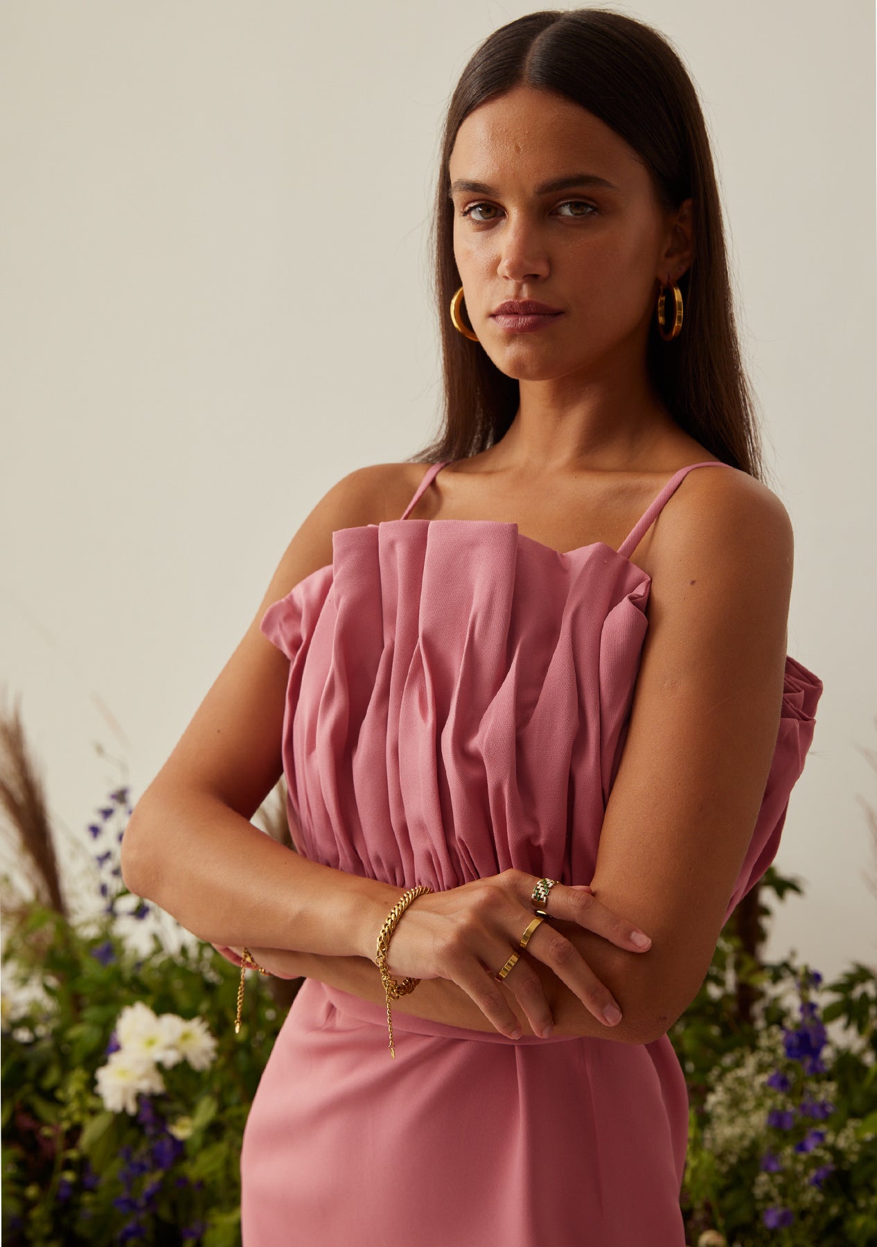 Floof Mini Dress (Pink)
