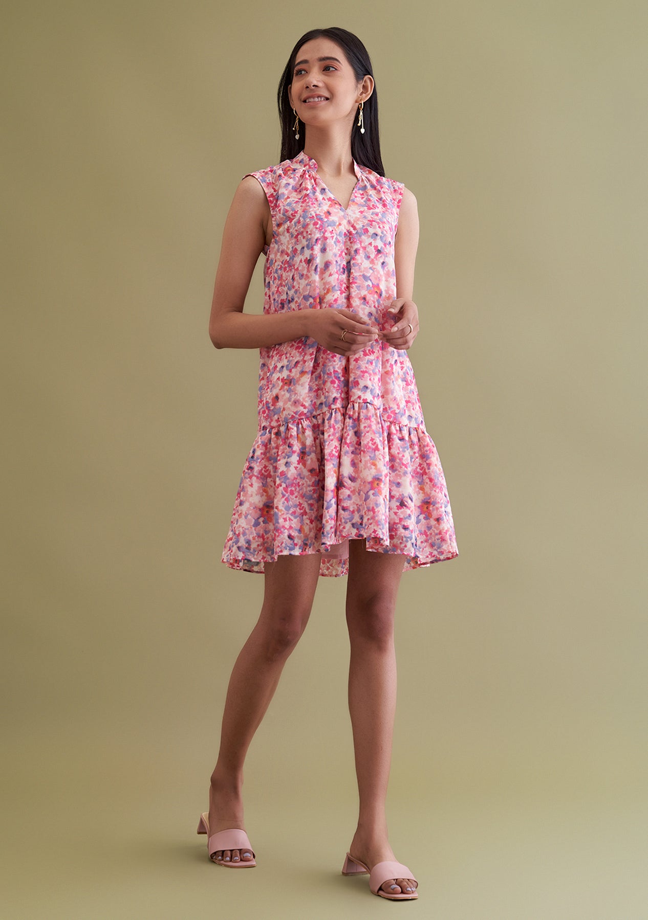 Amoshi Floral Mini Dresses online - multicoloured Š—– amoshi.in