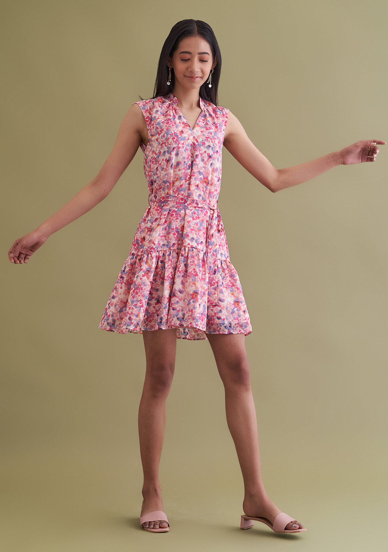Amoshi Floral Mini Dresses online - multicoloured Š—– amoshi.in