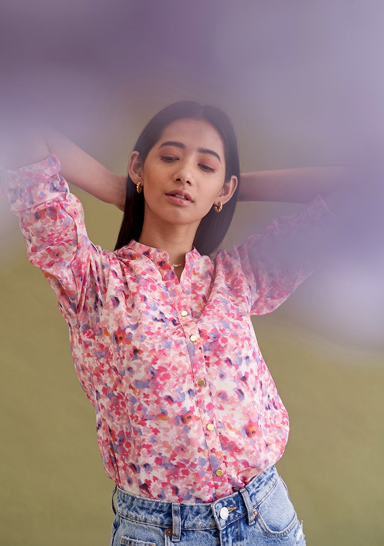 Amoshi Floral Shirt - dress online - multicoloured Š—– amoshi.in