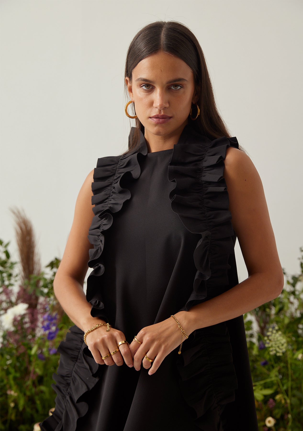 Florence Mini Dress (Black)