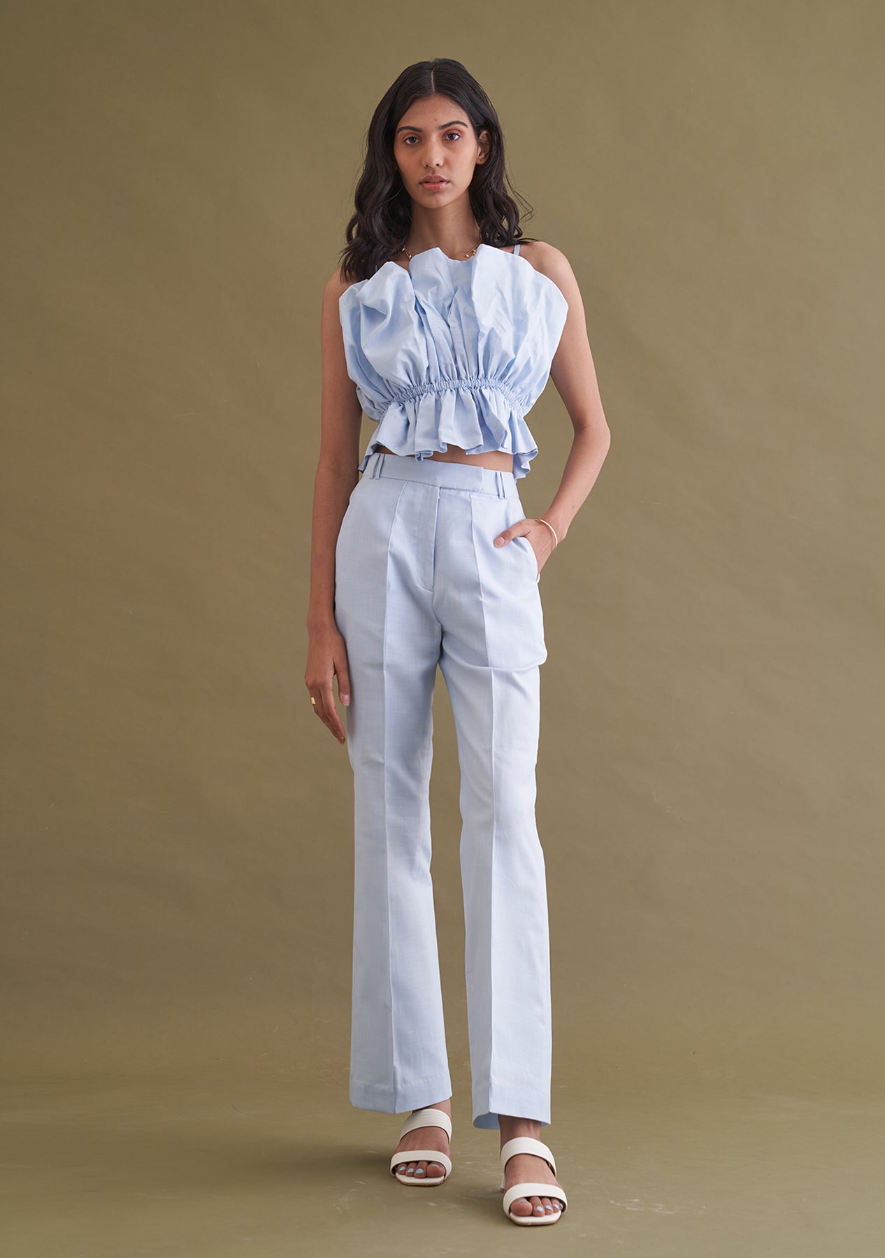 Nriti S as seen in our Floof Co-ord Set (Powder Blue)