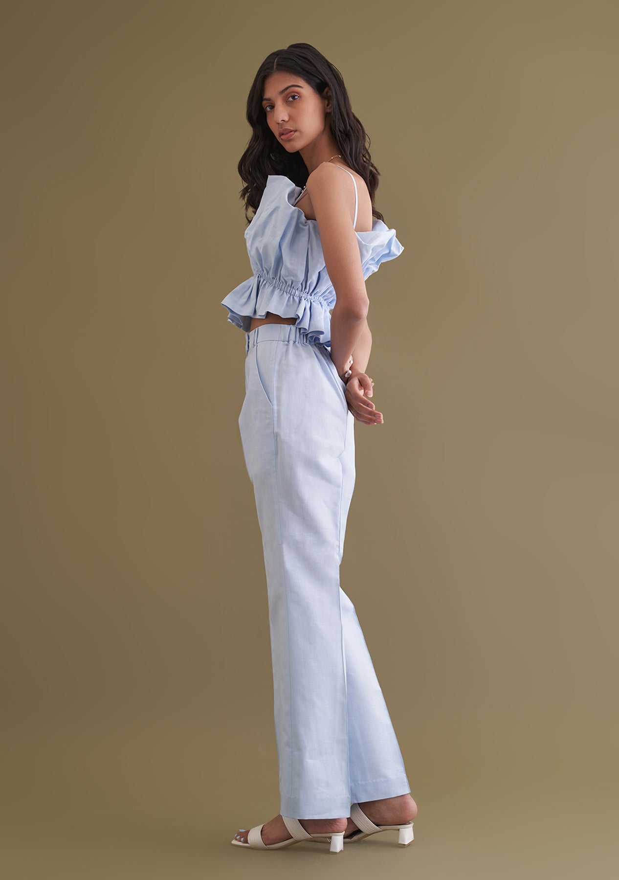 Amoshi Floof Top - women dresses online - powderblue Š—– amoshi.in