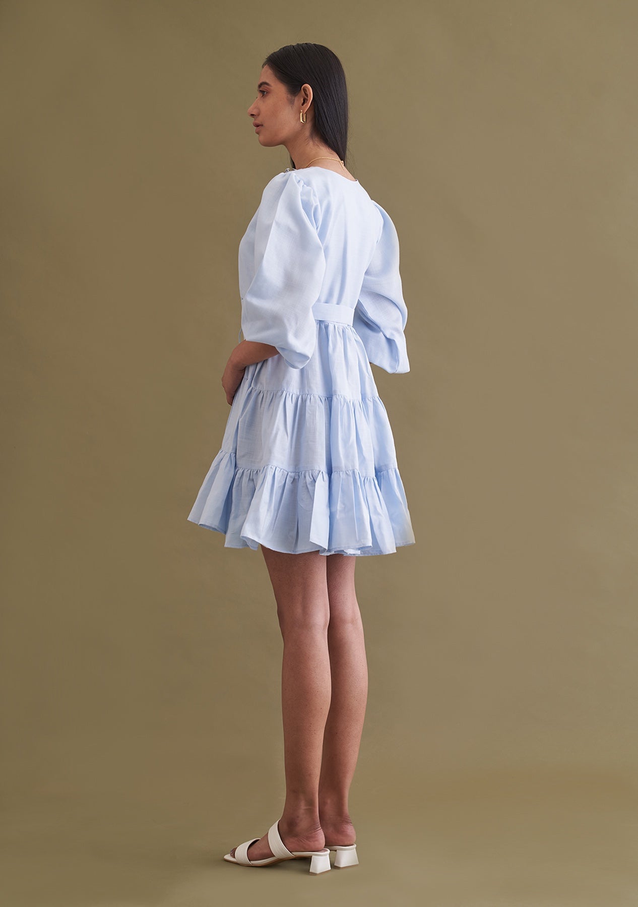 Emma Dress (Powder Blue) as seen on Aashna Hegde
