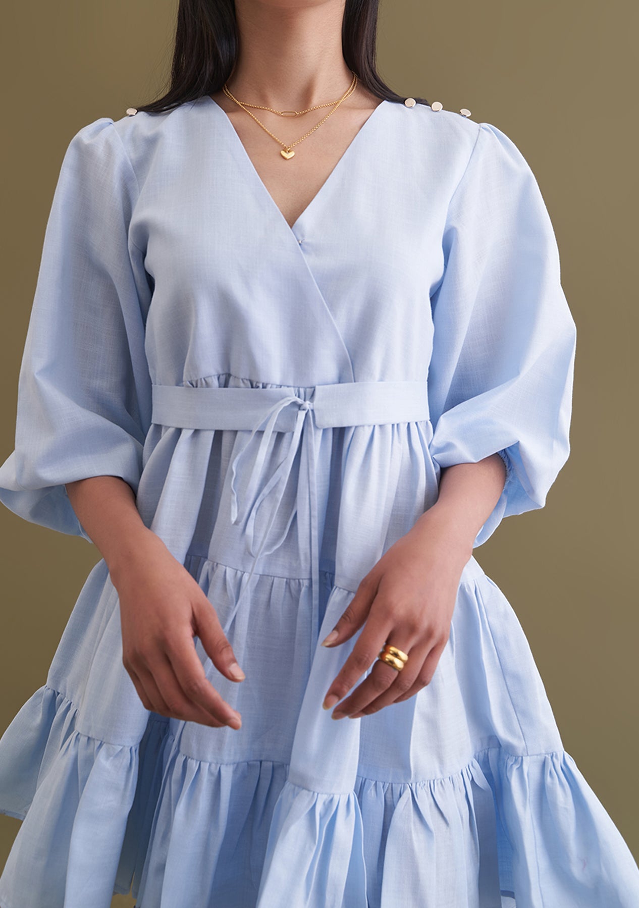 Amoshi Emma women online Dress - powderblue Š—– amoshi.in