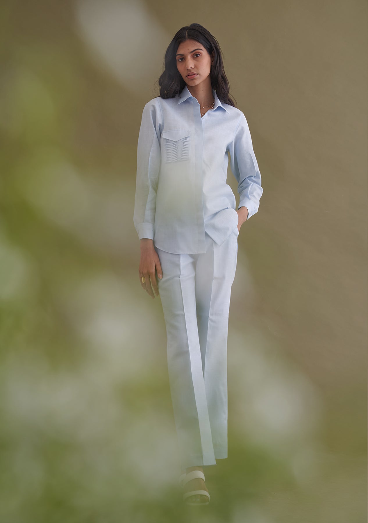 Amoshi Moma Co-ord Sets women - powderblue Š—– amoshi.in